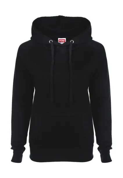  Ladies Raglan Hoodie - FDM Black