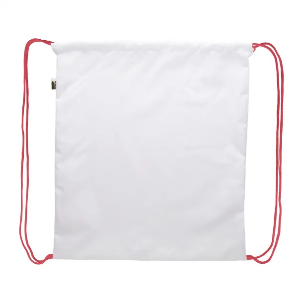 CreaDraw RPET custom drawstring bag Red White