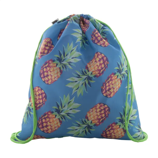 CreaDraw RPET custom drawstring bag Green White
