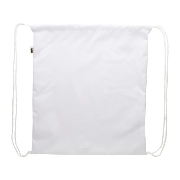 CreaDraw RPET custom drawstring bag White White