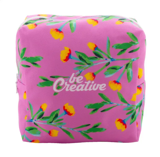 CreaBeauty Square L personalizirana toaletna torbica Bijela