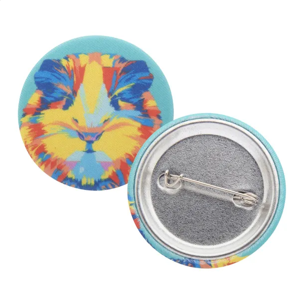 PinBadge RPET Mini bedž Bijela Srebrna