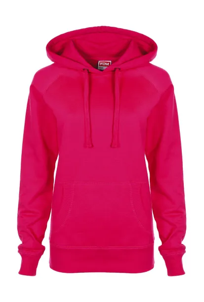  Ladies Raglan Hoodie - FDM Fuchsia