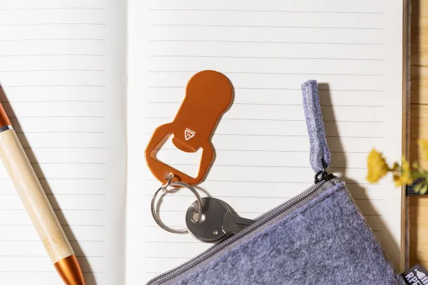 Biropi bottle opener keyring Orange