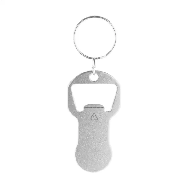 Biropi bottle opener keyring Silver