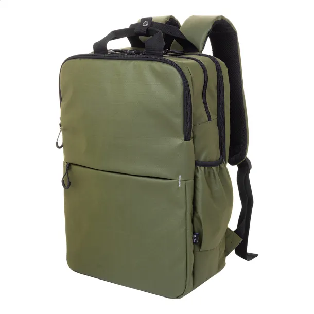 Stanford RPET ruksak, 16" Zelena
