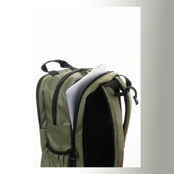 Stanford RPET ruksak, 16" Zelena
