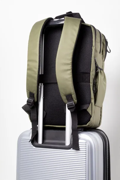 Stanford RPET ruksak, 16" Zelena