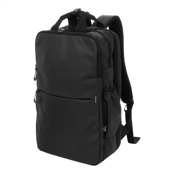 Stanford RPET ruksak, 16" Crna