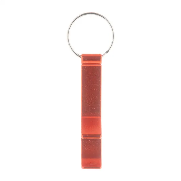 Rallop bottle opener keyring Red