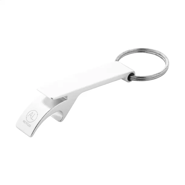 Rallop bottle opener keyring Silver