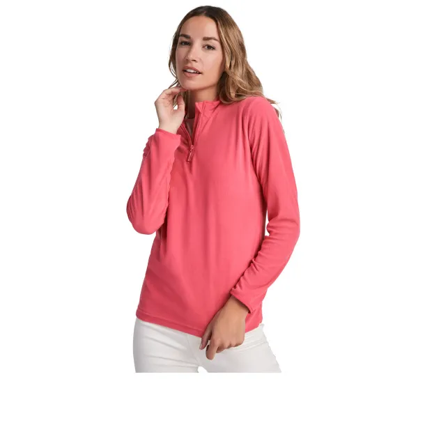 Himalaya women's quarter zip fleece jacket - Roly Solid black