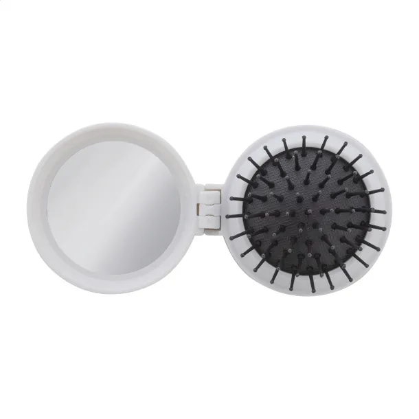 Rabrush RABS hairbrush with mirror White