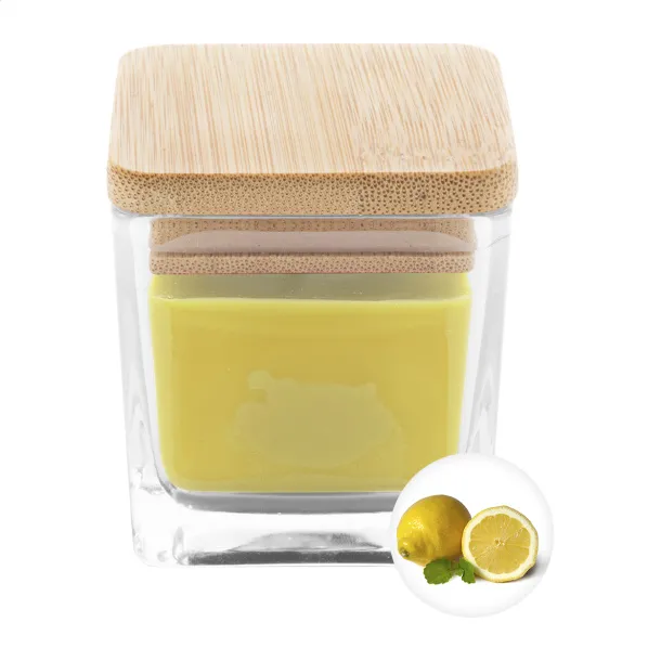 Cubama candle, vanilla Yellow