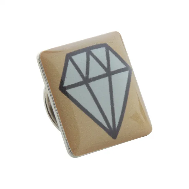 Lark metal badge Silver