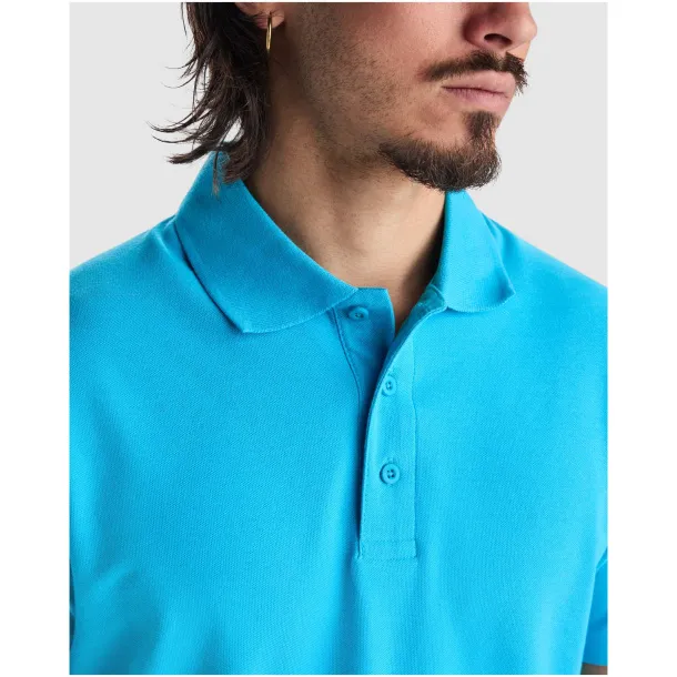 Austral short sleeve unisex polo - Roly Turquois