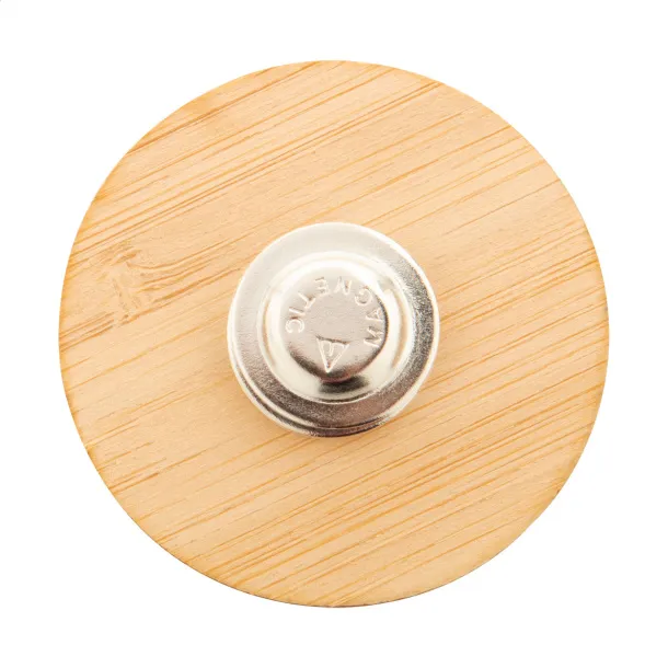 BooBadge bamboo badge Natural