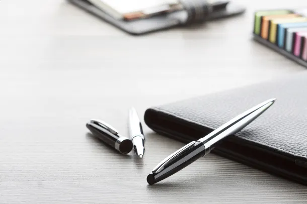Station pen set Silver Black