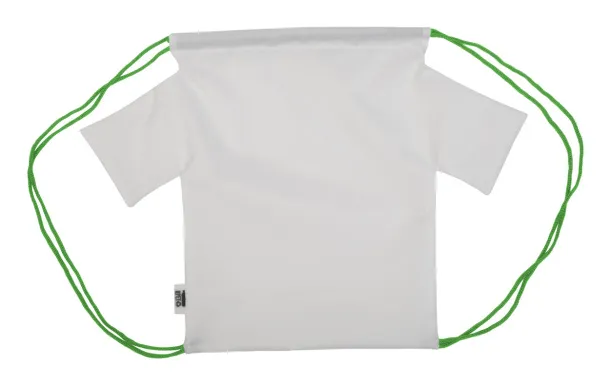 CreaDraw T RPET custom drawstring bag Green White