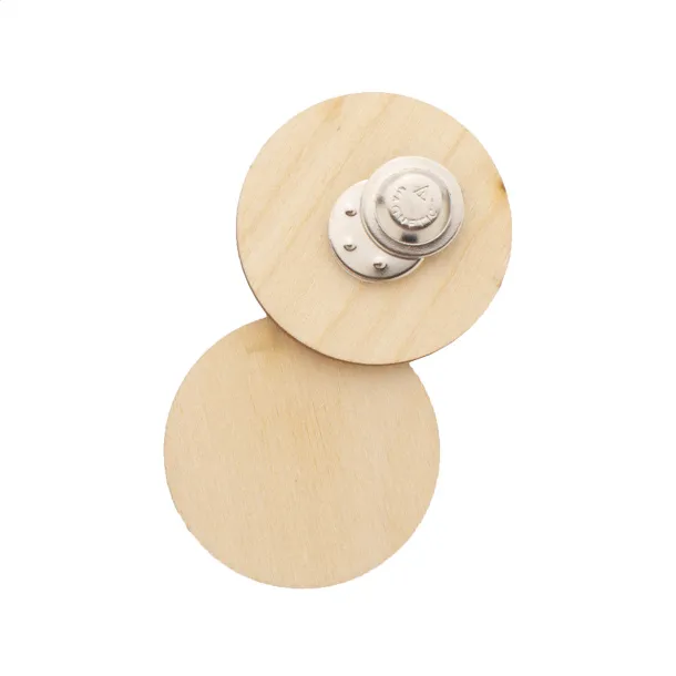 WooBadge custom magnetic badge Natural