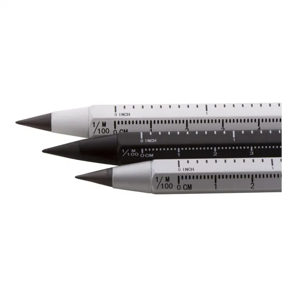 Ruloid inkless pen with ruler Black