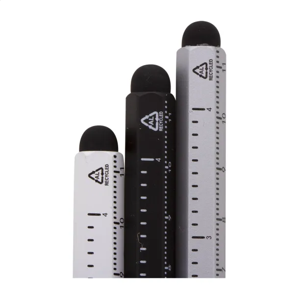 Ruloid inkless pen with ruler Black