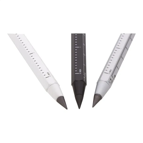 Ruloid inkless pen with ruler Black