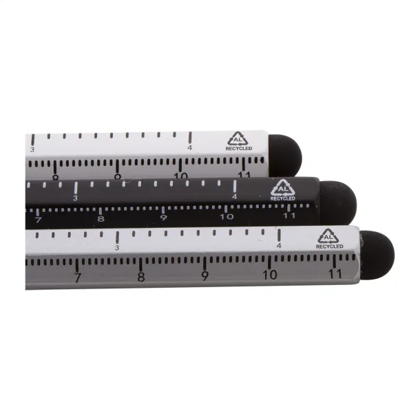 Ruloid inkless pen with ruler Black