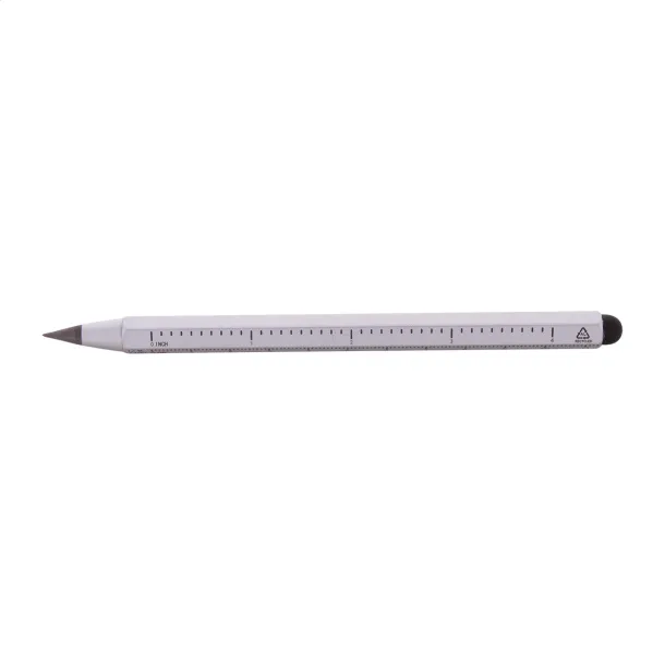 Ruloid inkless pen with ruler Silver