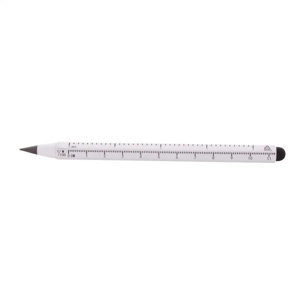 Ruloid inkless pen with ruler Silver