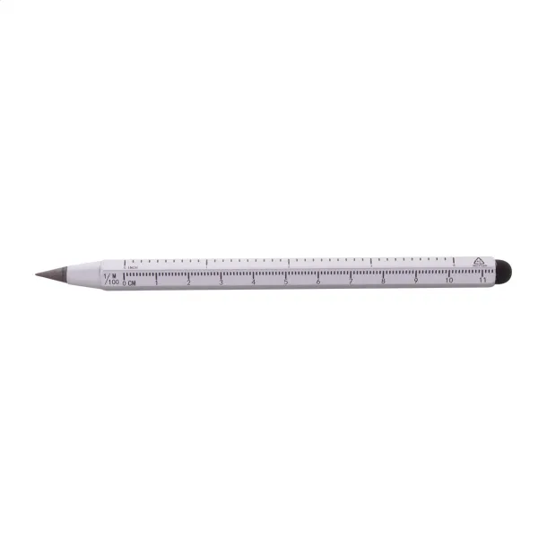 Ruloid inkless pen with ruler Silver