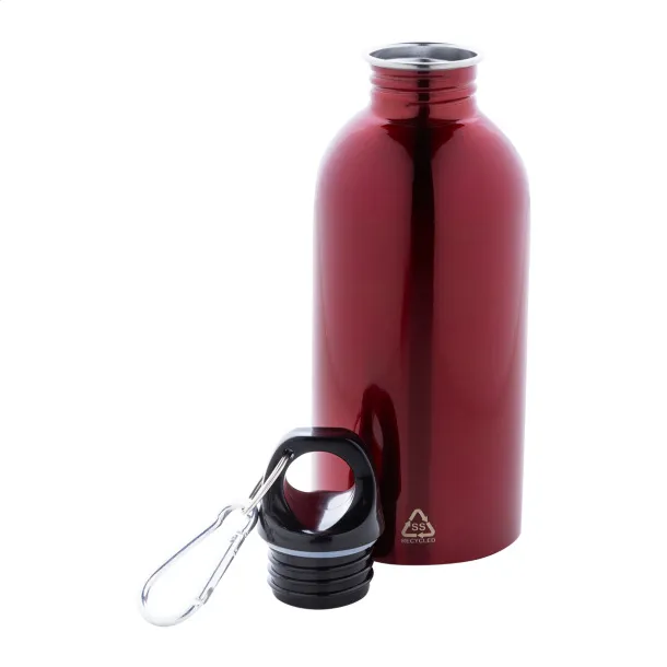 Ressuto recycled stainless steel bottle Red