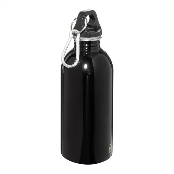 Ressuto recycled stainless steel bottle Black