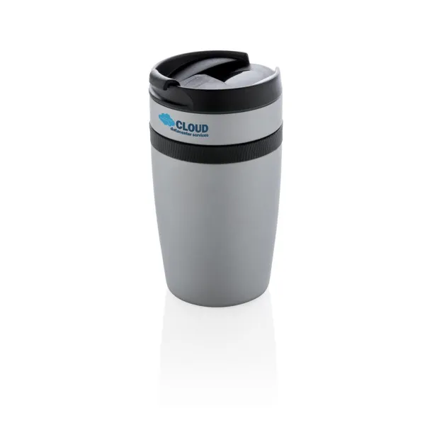  Siera termo šalica za kavu, 280 ml - XD Xclusive Srebrna Crna