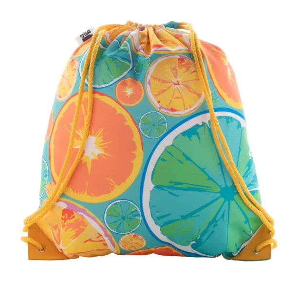 CreaDraw Supreme custom drawstring bag Yellow White