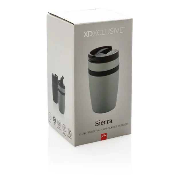  Siera termo šalica za kavu, 280 ml - XD Xclusive Srebrna Crna