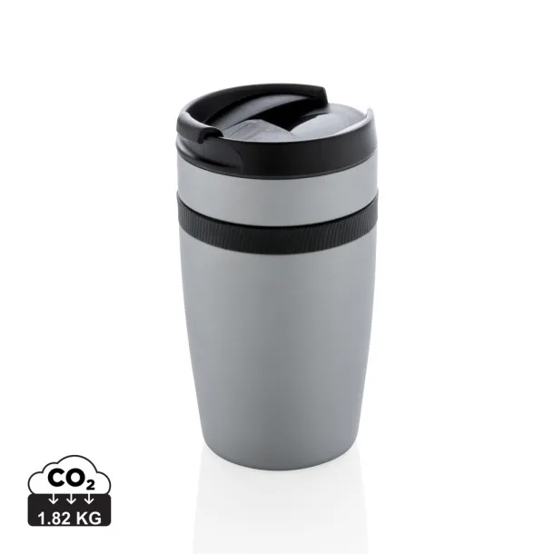 Siera termo šalica za kavu, 280 ml - XD Xclusive Srebrna Crna