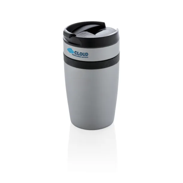  Siera termo šalica za kavu, 280 ml - XD Xclusive Srebrna Crna