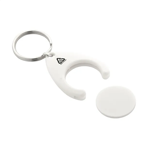 Neppy RABS trolley coin keyring White