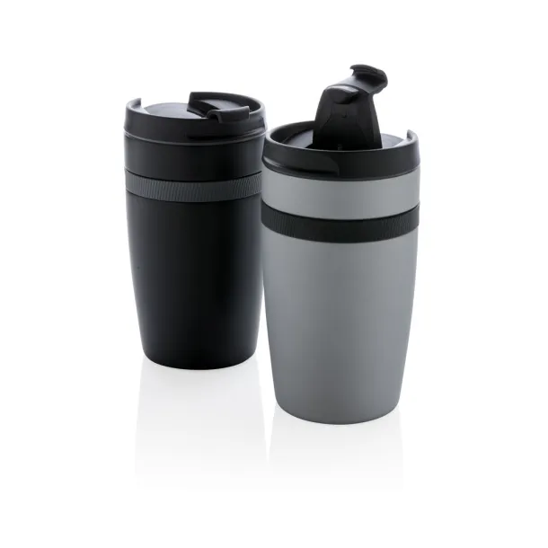  Siera termo šalica za kavu, 280 ml - XD Xclusive Srebrna Crna