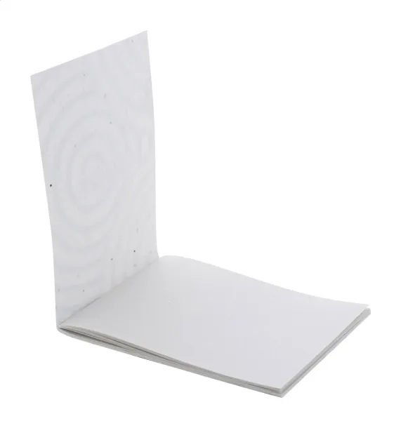 CreaNote Mini Seed custom seed paper notebook White