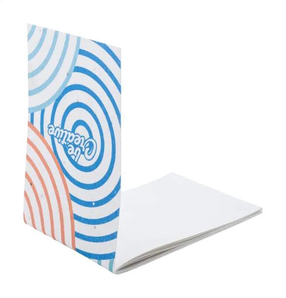CreaNote Mini Seed personalizirani notes s papirom sa sjemenkama Bijela