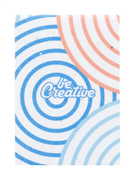 CreaNote Mini Seed custom seed paper notebook White