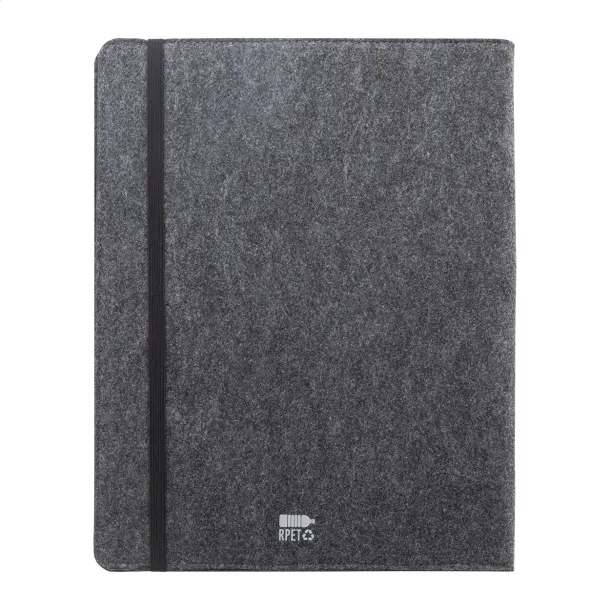 Refelt Meet A4 RPET felt document folder Dark grey