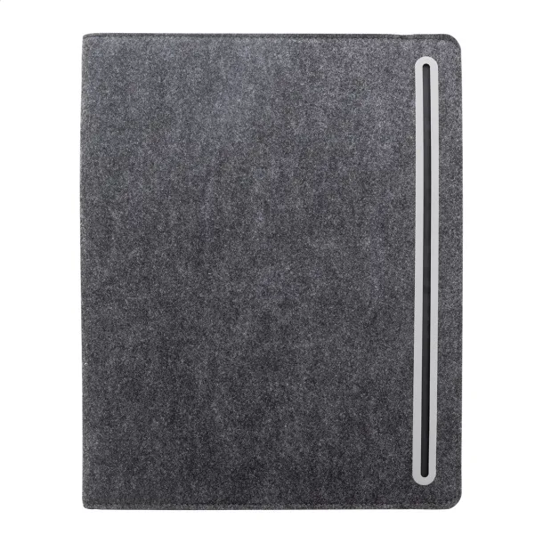 Refelt Meet A4 RPET felt document folder Dark grey