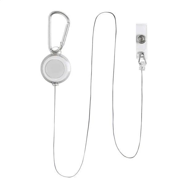 Piste pass holder White Silver