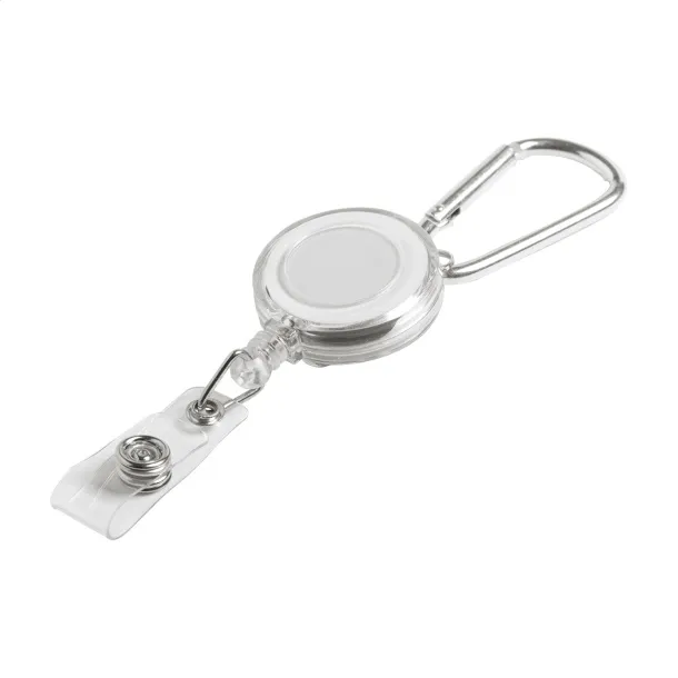Piste pass holder White Silver
