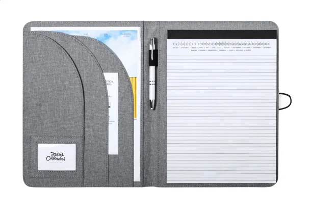 Dennis mapa za dokumente od RPET, A4 ash grey