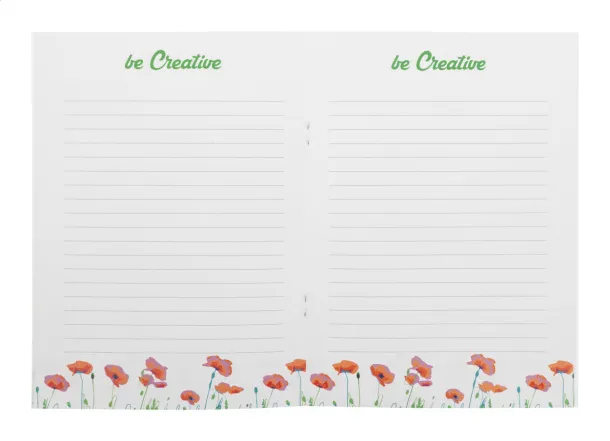 CreaNote Plus A5 Seed personalizirani notes s papirom sa sjemenkama Bijela