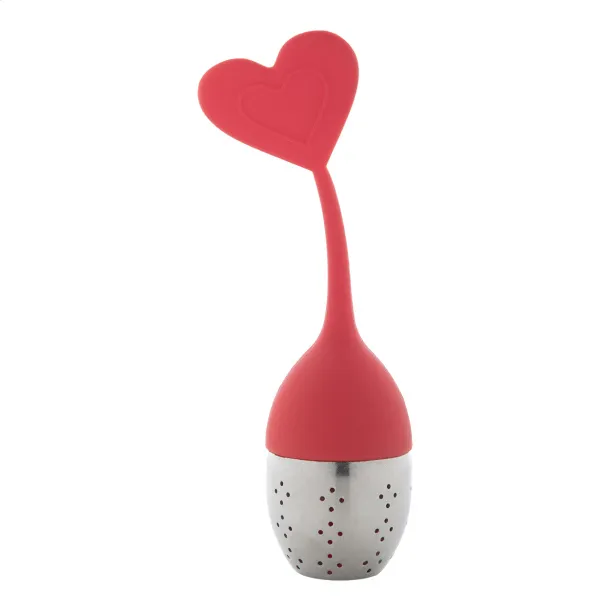 Jasmin tea infuser, heart Red
